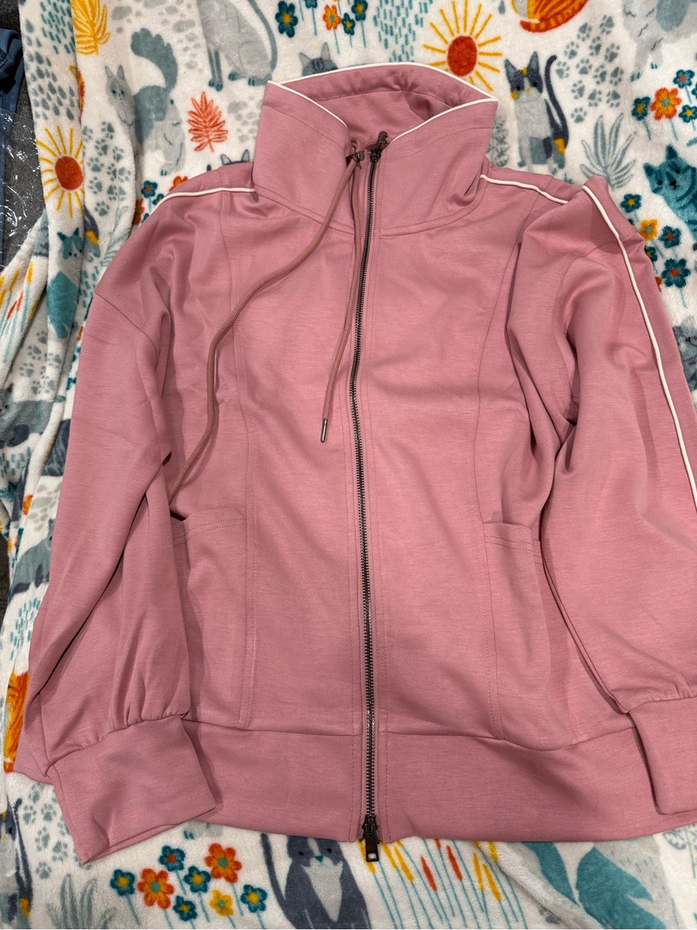 White Birch Black Label Women’s Pink Zip-Up Track Jacket